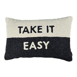 Kate Spade New York x Target "Take It Easy" Beaded Lumbar Pillow Black White